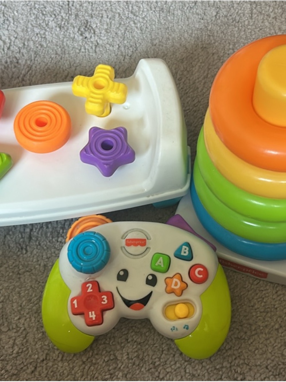 Fisher-Price Bright Learning Game Controller sensory play stack Toy